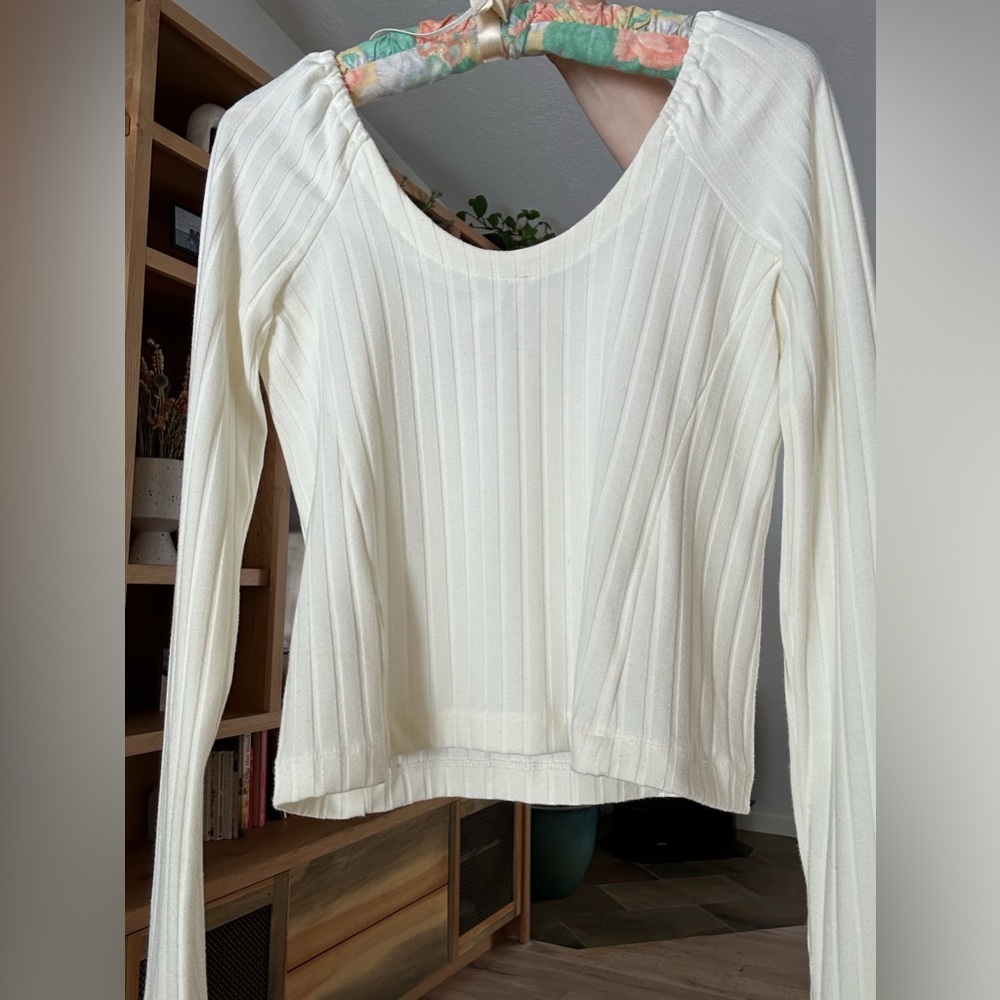 Free People Ribbed Square Neck Top - Picture 3 of 3
